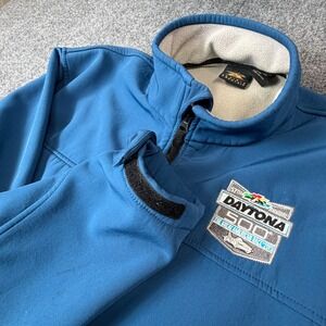 Prairie Mountain Mens Daytona 500 2015 Softshell Jacket Blue Large NASCAR Racing